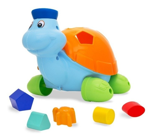 Juego De Encastre Tortuga Para Bebe Motricidad E Ingenio.