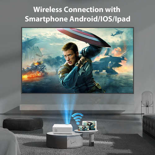Proyector Con Wifi Y Bluetooth, Proyector De Películas Caser