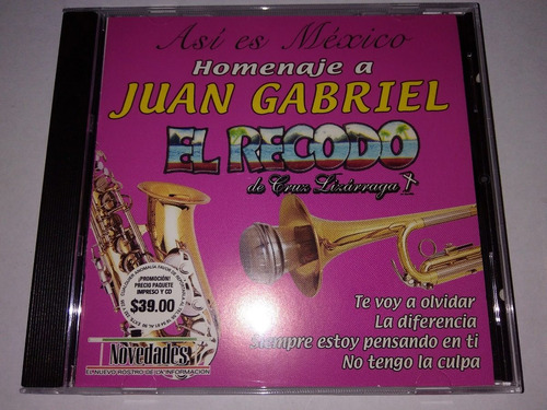 Banda Recodo Juan Gabriel Cd Novedades España Ed 2001 