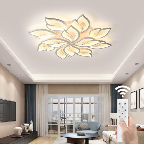 Lámpara De Techo En Forma De Flor, Regulable, Moderna, Con C