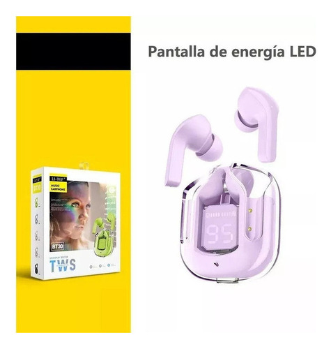 Auriculares Digitales Inalámbricos Con Pantalla Led Acefast