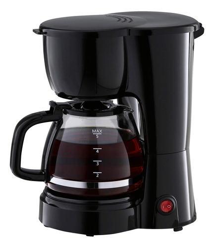 Mainstays 5-cup Coffee Maker Con Cesta De Filtro Extraíble. Color Negro