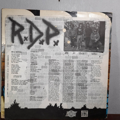 Imagem 4 de 8 de Vinil Lp Ratos De Porão Anarkophobia Com Encarte Bom Estado