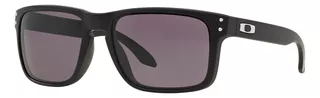 Óculos de sol Oakley Holbrook Standard armação de o matter cor matte black, lente grey de plutonite prizm, haste matte black de o matter - OO9102