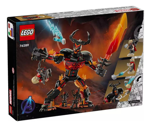 Lego Marvel | Figura Do Thor Vs. Surtur (76289) 245 Blocos E Figuras Para Montar
