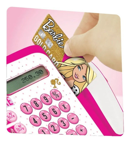 Caixa Registradora Infantil Com Acessórios Barbie - Fun Cor Rosa