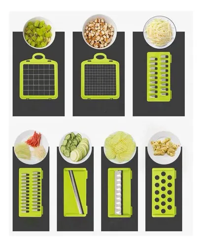 Nuevo Mandolina Cocina Cortador De Cubos Rallador De Acero