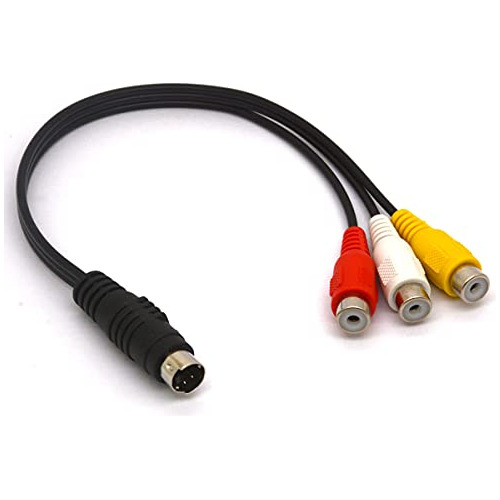 Cables Rca - 4 Pin S-video To 3 Rca Female Tv Adapter Cable 