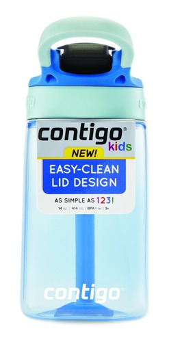 Garrafinha Infantil Com Canudo Contigo ® Kids Azul