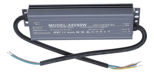 Transformador De Alimentação De Luz Led Ip67 À Prova D'água