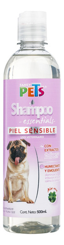 Shampoo Essentials Perro Piel Sensible 500 Ml Para Mascotas Fragancia Aloe vera Tono de pelaje recomendado Claro y Oscuro