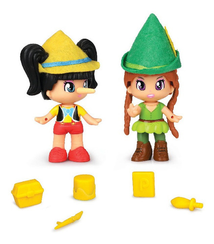 Pinypon Figura De Cuento De Hada Pinocho Y Peter Pan 16381