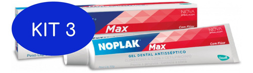 Kit 3 Noplak Max (gel) 50g