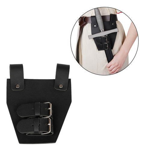 Cosplay De Guerreiro Com Suporte Para Cinto De Cintura Preto