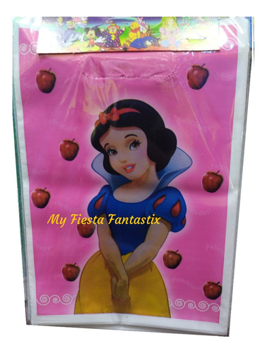 Princesa Blancanieves Paq 25 Dulceras Bolsitas Bolo Aguinald