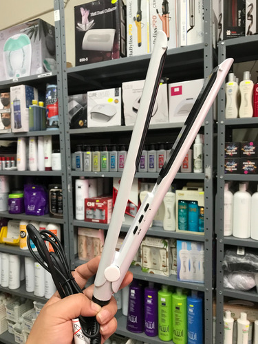 Gem 5 Xl Long Plate Flat Iron Plancha De Cabello Blanco