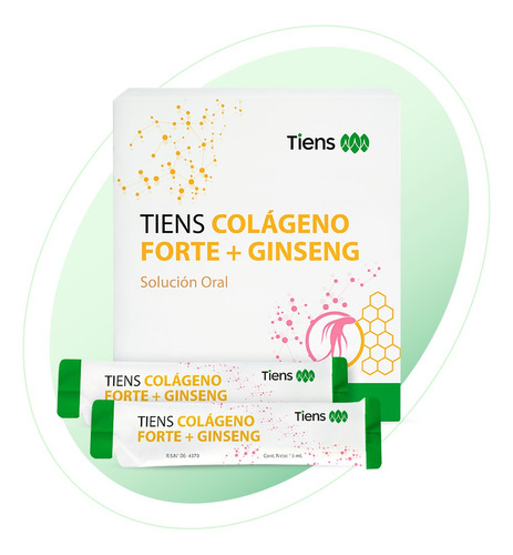 Tiens Colágeno Forte + Ginseng (15 Sachets X 15ml)
