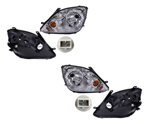 Par De Faros Ford Fiesta 2003 2004 2005 2006 2007  Depo.