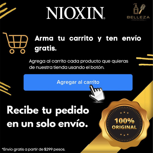 Gel Fijador Para Cabello Debilitado Nioxin Thickening 140 Ml