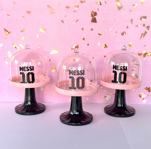 Cumple Messi Inter Miami Porta Cupcake Candy Bar 10 Unidades