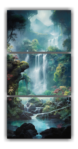 30x60cm Pinturas Vintage Para Comedor - Set 3 Artes Amazonas