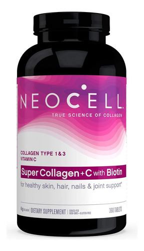 Neocell Super Colgeno Tipo I & Iii + Vitamina C - 360 Tablet
