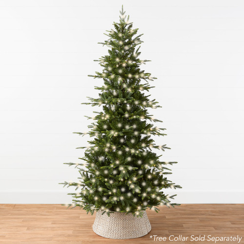 Árbol De Navidad De Abeto Noble Preiluminado 4,5 Ft