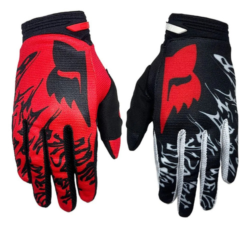 Luva Motocross Fox Racing 180 Peril - Vermelho Tamanho G