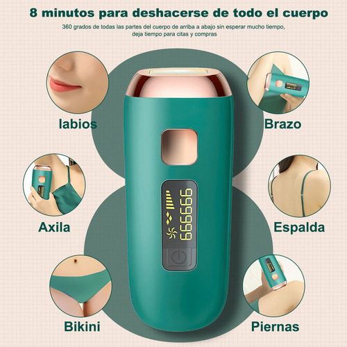 . Ipl Depiladora Láser Permanente Flashes For Cuerpo Y Cara
