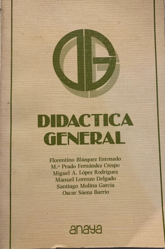 Libro Didactica General Saens Barrio (coord) Ed. Anaya