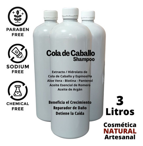  Shampoo Natural Cola De Caballo Espinosilla 3litros