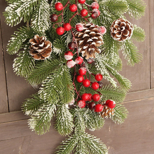 A Cb 2 Árboles Invertidos De Navidad De Ratán Y Piñas