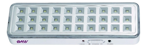 Luz de emergencia BAW LLED30DP-L con batería recargable 3 W 220V