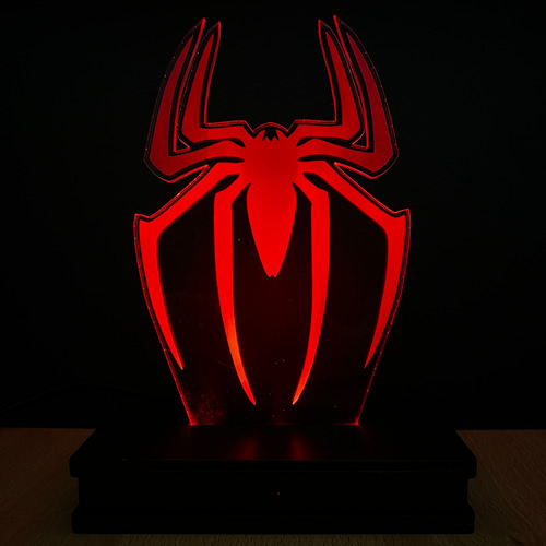 Lampara Led 3d Rgb Holograma Spiderman Vengadores Marvel