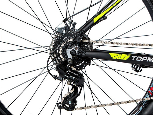 Imagen 5 de 5 de Bicicleta Topmega Mtb Thor R29 Aluminio 24 Vel + Regalos Fas