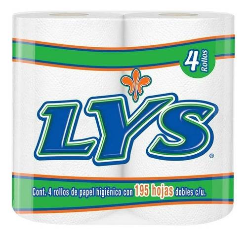 Papel Higiénico Lys 4 Rollos Con 195 Hojas Dobles
