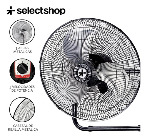 Selectshop Ventilador 3 En 1 De 18 Oscilante Y Potente