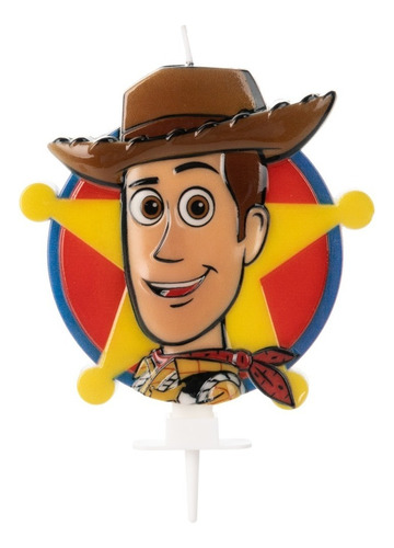 Vela Aniversário Woody Toy Story Disney Pixar - Silver Festa