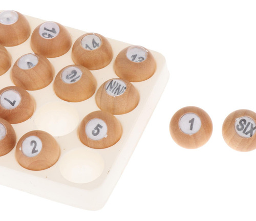Juego De Bolas De Conteo De Madera, Dados De Billar, Dados