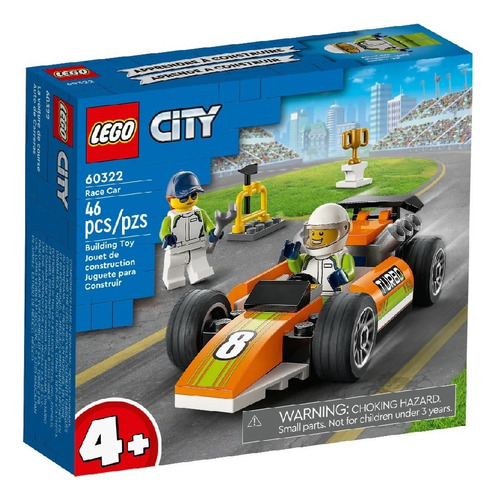 Lego 60322 City Ciudad Coche De Carreras Kit De Construcción