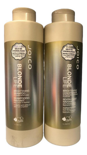Kit Joico Blonde Life Iluminador Shampoo E Condicionador 1 L