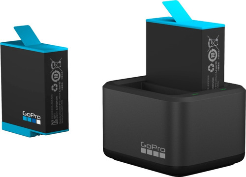 Imagen 1 de 2 de Gopro Cargador Doble + Bateria Para Hero 9 Black
