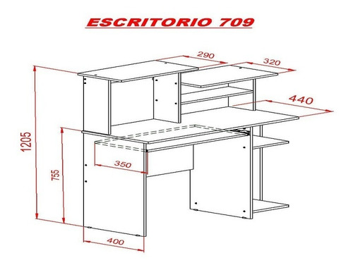 Imagen 5 de 6 de Mesa Pc Kromo-s