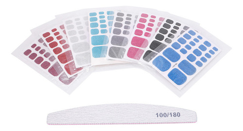 Calcomanías Para Uñas De Los Pies, 8 Hojas