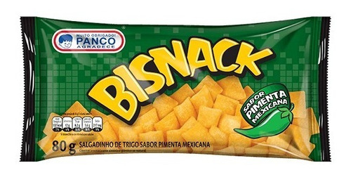 Salgadinho Bisnack 80g Sabor Pimenta Mexicana Panco