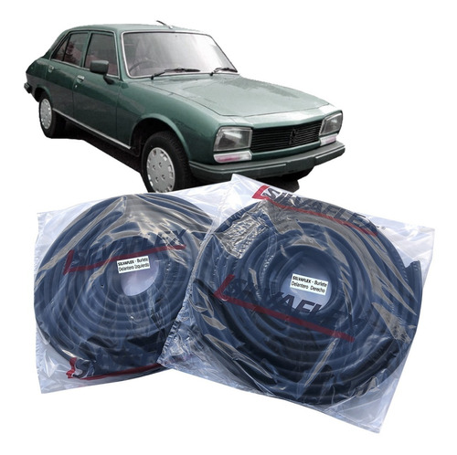 Burletes Para 2 Puertas Delanteras (kit 2 Unidades) Peugeot 504 1981 A 1991 Silvaflex