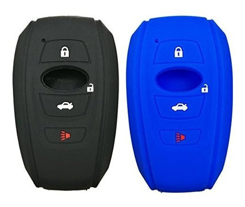 2 Unids Coolbestda 4 Botones Llavero Fob Caso De Control Rem