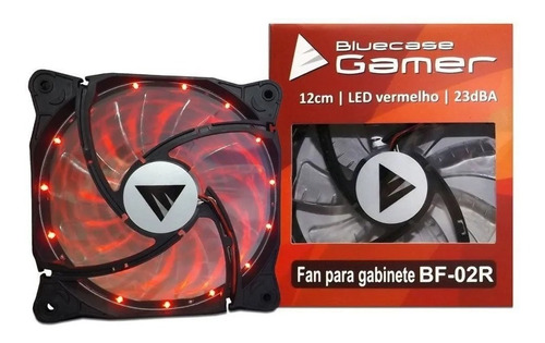 Fan Bf-01r Led Vermelho 120mm Bluecase