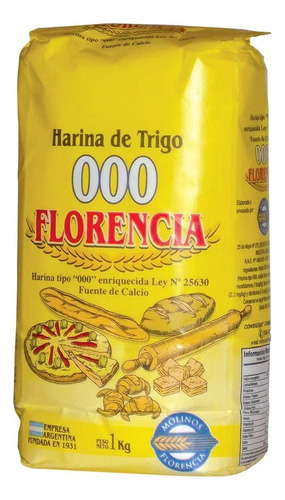 Harina Tipo 000 Florencia 1kg Pack 10u