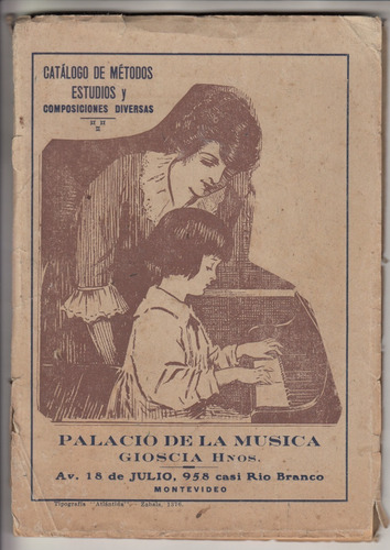 Antiguo Catalogo Palacio De La Musica Metodos Composiciones